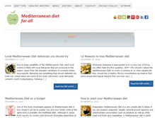 Tablet Screenshot of mediterraneandietforall.com